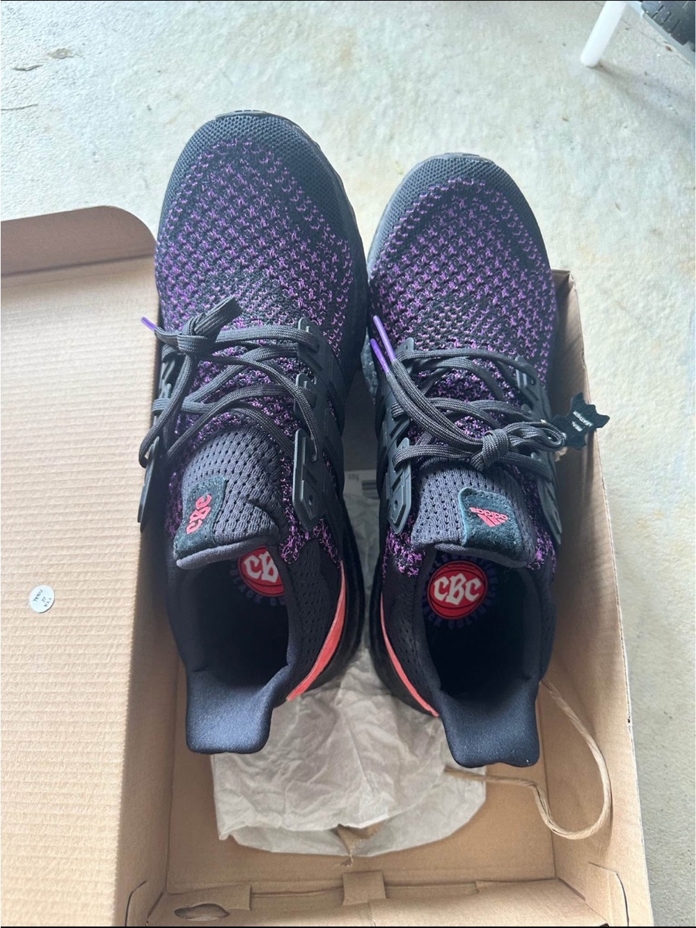 adidas ultraboost Black and Purple Running Shoes - Picture 3 of 4